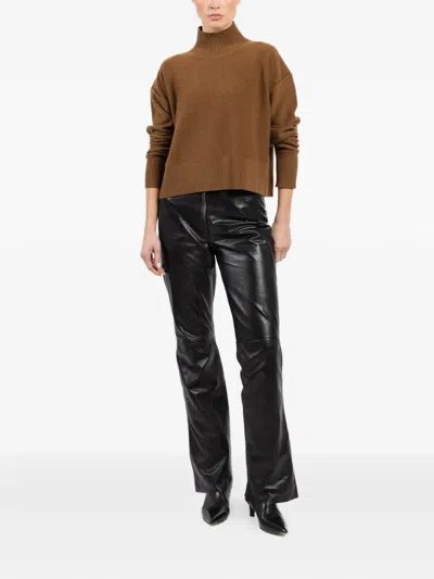 Arlo Mott Roll-neck Pullover In Brown