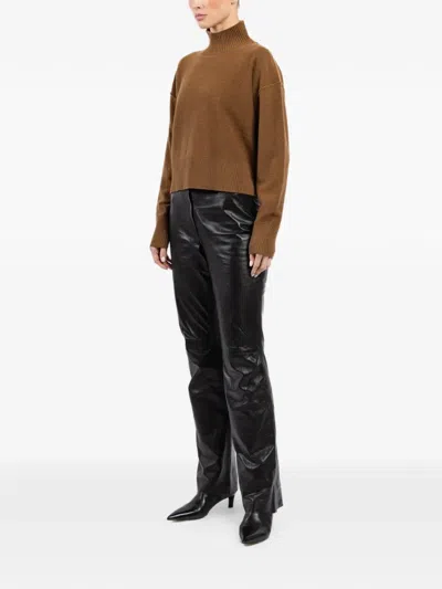 Arlo Mott Roll-neck Pullover In Brown