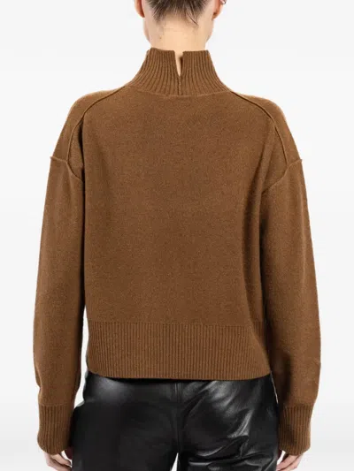 Arlo Mott Roll-neck Pullover In Brown
