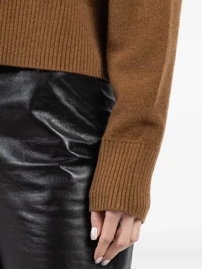 Arlo Mott Roll-neck Pullover In Brown