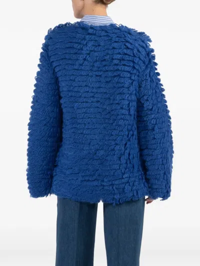Sa Su Phi Textured Jacket In Blue