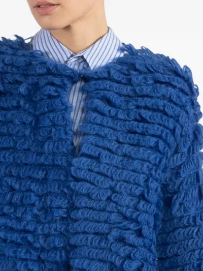 Sa Su Phi Textured Jacket In Blue