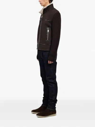 Mackage Jonathan Shearling Jacket In Brown