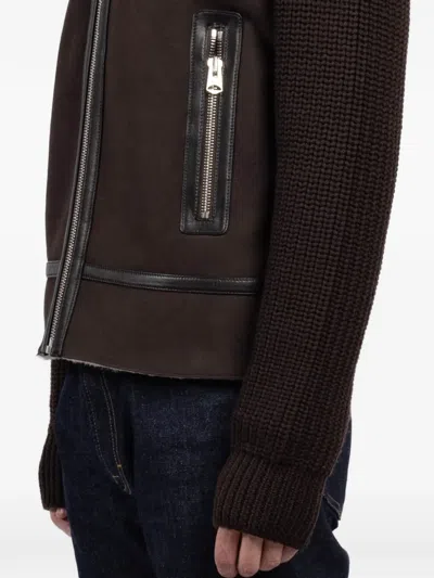 Mackage Jonathan Shearling Jacket In Brown