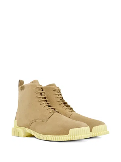 Camper Pix Suede Ankle Boots In Brown