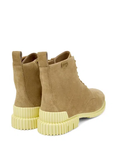 Camper Pix Suede Ankle Boots In Brown