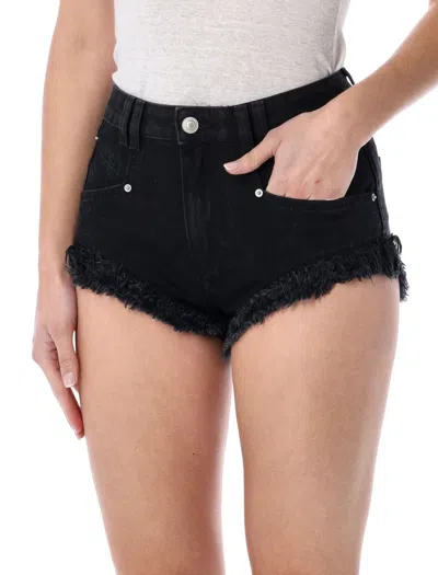 Isabel Marant Étoile Isabel Marant Eneidala Denim Shorts In Black
