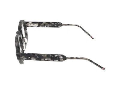 Thom Browne Round-frame Glasses In Gray