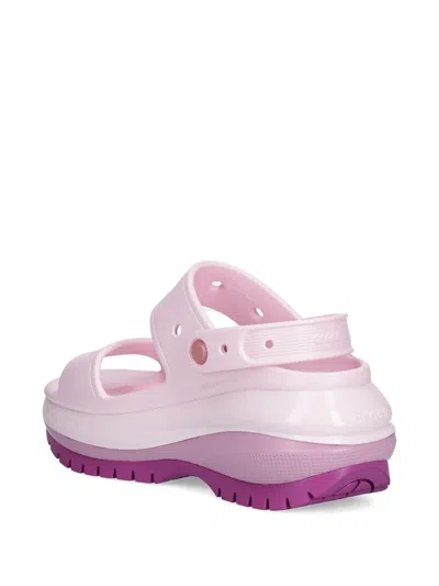 Crocs Platform Strap Sandals In Pink
