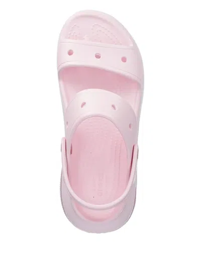 Crocs Platform Strap Sandals In Pink