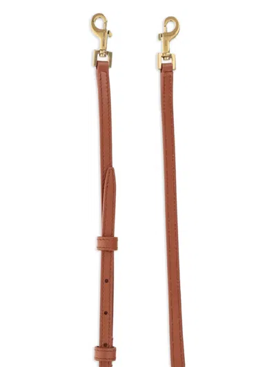 Saint Laurent Mini Le 37 Logo-plaque Bucket Bag In Brown