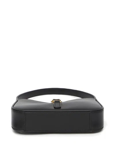 Saint Laurent Mini Le 5 À 7 Logo-detail Tote Bag In Black