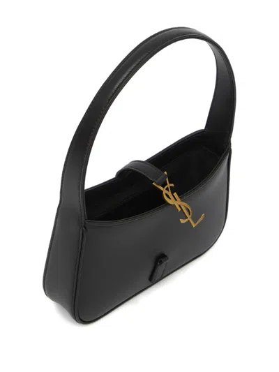 Saint Laurent Mini Le 5 À 7 Logo-detail Tote Bag In Black