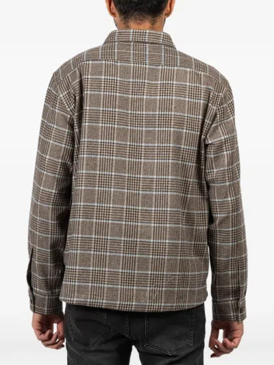 04651/trip In A Bag Check Flap Overshirt In Brown