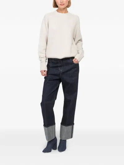 Extreme Cashmere Crew-neck Pullover In Neutral