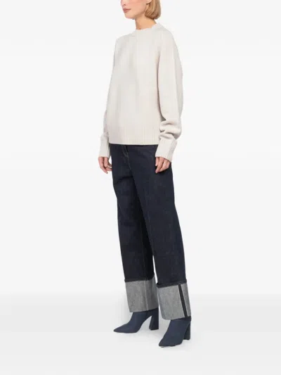 Extreme Cashmere Crew-neck Pullover In Neutral
