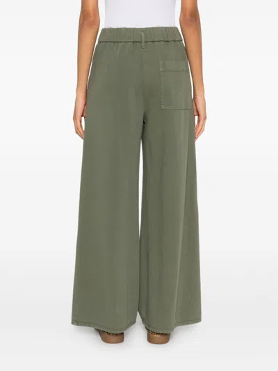 Forte Forte Elastic-waistband Trousers In Green
