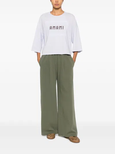 Forte Forte Elastic-waistband Trousers In Green