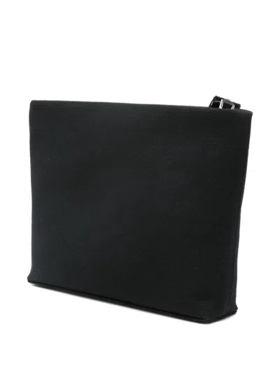 Givenchy Logo Cotton Pouch In Black