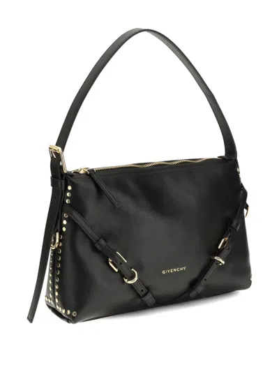 Givenchy Voyou Mini Leather Shoulder Bag Studded In Black