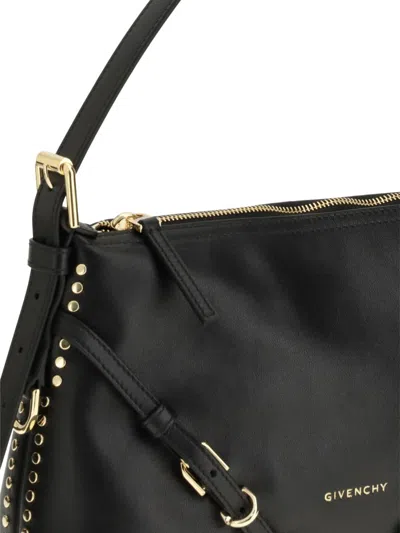 Givenchy Voyou Mini Leather Shoulder Bag Studded In Black