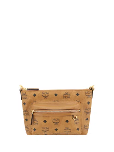 Mcm Aren Visetos Shoulder Bag In Brown