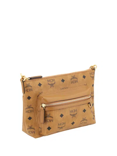 Mcm Aren Visetos Shoulder Bag In Brown