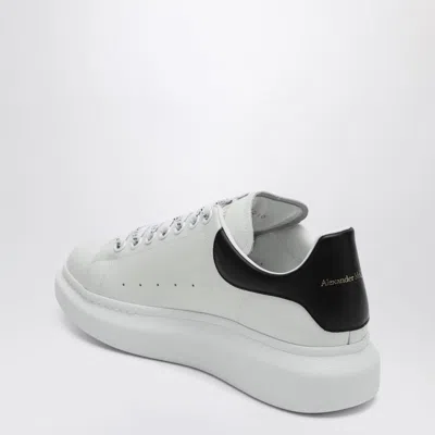 Alexander Mcqueen White And Black Low-top Sneakers With Chunky Sole And Contrasting Heel Tab In Leather Man In Multi