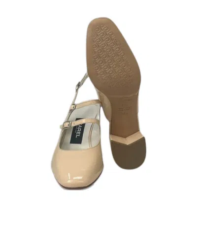 Carel Paris Double Buckle High-heeled Mules In Neutral