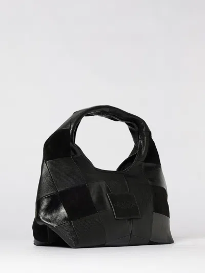 Marc Jacobs Borsa A Spalla The Suede Patchwork Sack Bag Black Multi In Brown