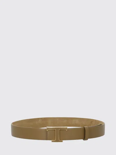 Tod's T-logo Belt In Brown