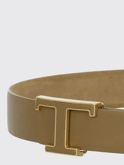 Tod's T-logo Belt In Brown
