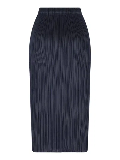 Issey Miyake Pleats Please  Skirts In Blue