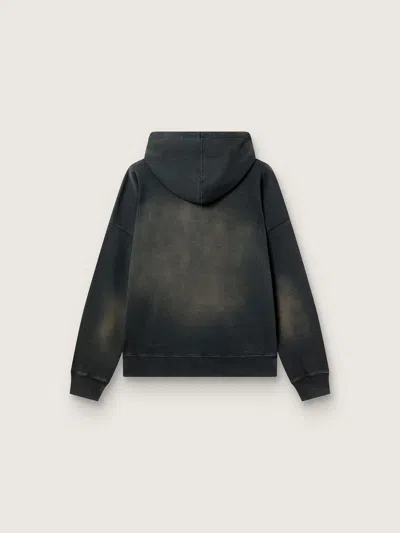 Golden Goose Deluxe Brand Bleached Effect Drawstring Hoodie In Black