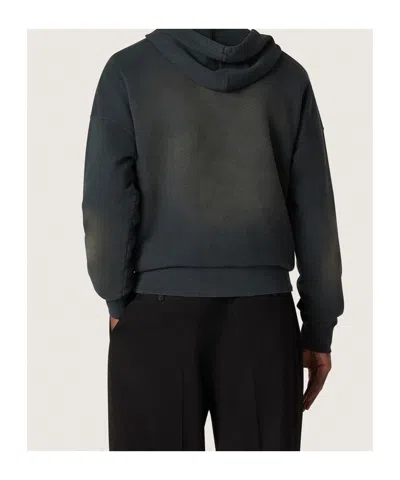 Golden Goose Deluxe Brand Bleached Effect Drawstring Hoodie In Black