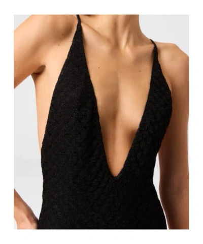 Missoni Cross-back Swimsuit In Black