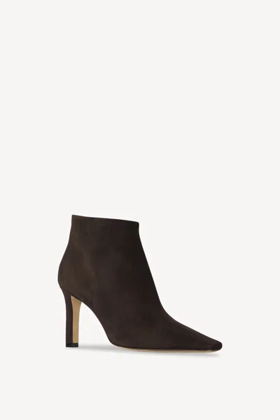 The Row Squared Toe Nappa Leather Ankle Boots In Multi