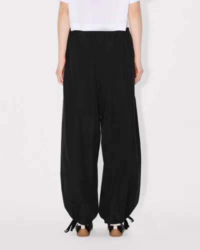 Kenzo Adjustable Drawstring Cargo Pants In Black