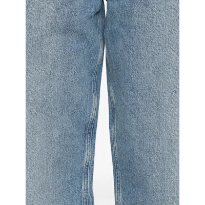 Agolde Magnus Button Jeans In Blue