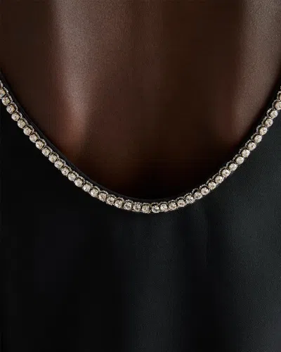 Prada Compact Sablé Mini-dress In Black