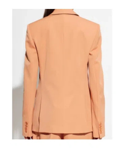 Stella Mccartney Long-sleeved Suit Jacket In Orange