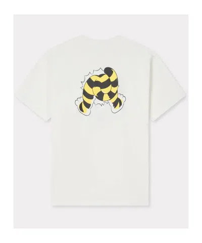 Kenzo Tiger Graphic Short Sleeve Crew Neck T Shirt In White