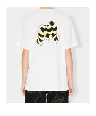 Kenzo Tiger Graphic Short Sleeve Crew Neck T Shirt In White
