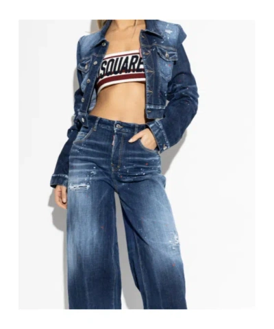 Dsquared2 Striped Bandeau Top In Multi