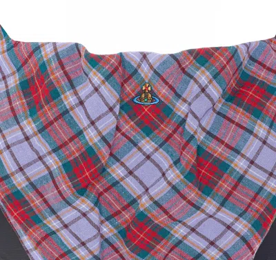 Vivienne Westwood Puppy Tartan Linen And Mesh Bustier Top In Multi