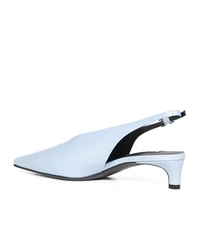 Jil Sander Lightweight Slingback Pumps With Adjustable Strap In Blue
