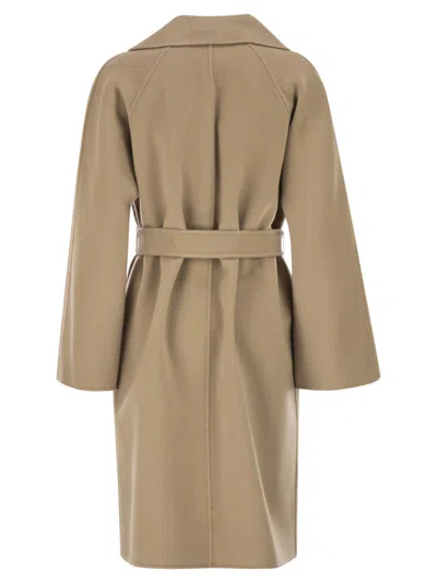 Weekend Max Mara Long-sleeved Coat In Brown