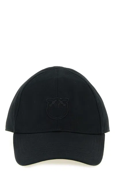Pinko Embroidered Logo Cap In Black