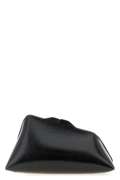 Attico 830 Pm Oversized Rectangular Clutch Bag In Black