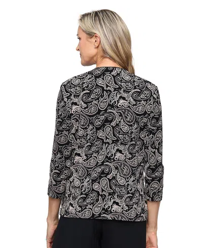 Alex Evenings Women's Printed Jacket And Scoop Neck Tank Top, 2-piece Set In Multi